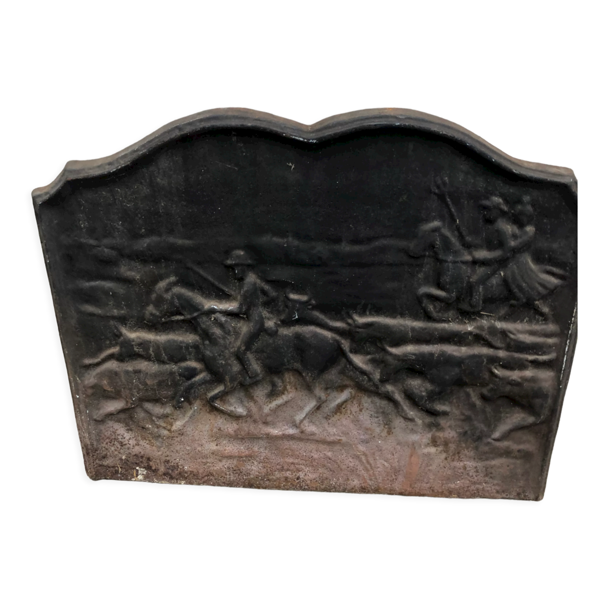 Chimney plate camargue scene