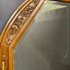 High mirror 118x78 art deco era solid walnut