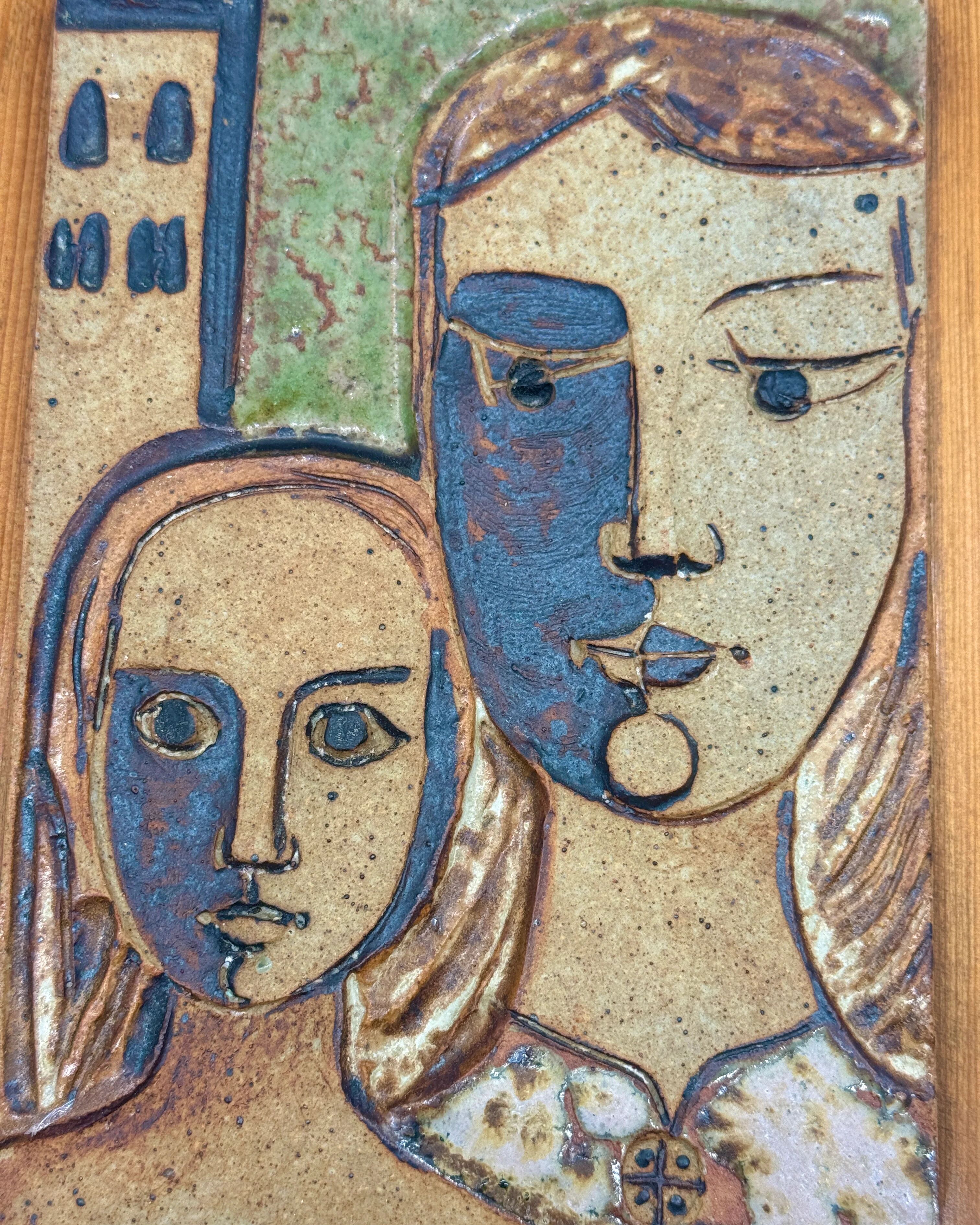 Wall ceramic by Father Paoli – Saint-Michel-de-Cuxa, 1973