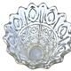 Années 1960  Grand vase cornet  Verre épais transparent