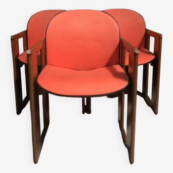 Lot de 3 chaises à manger dialogo par afra et tobia scarpa pour b&b italia