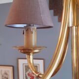 Lustre Art Déco en Bronze estampillé Petitot