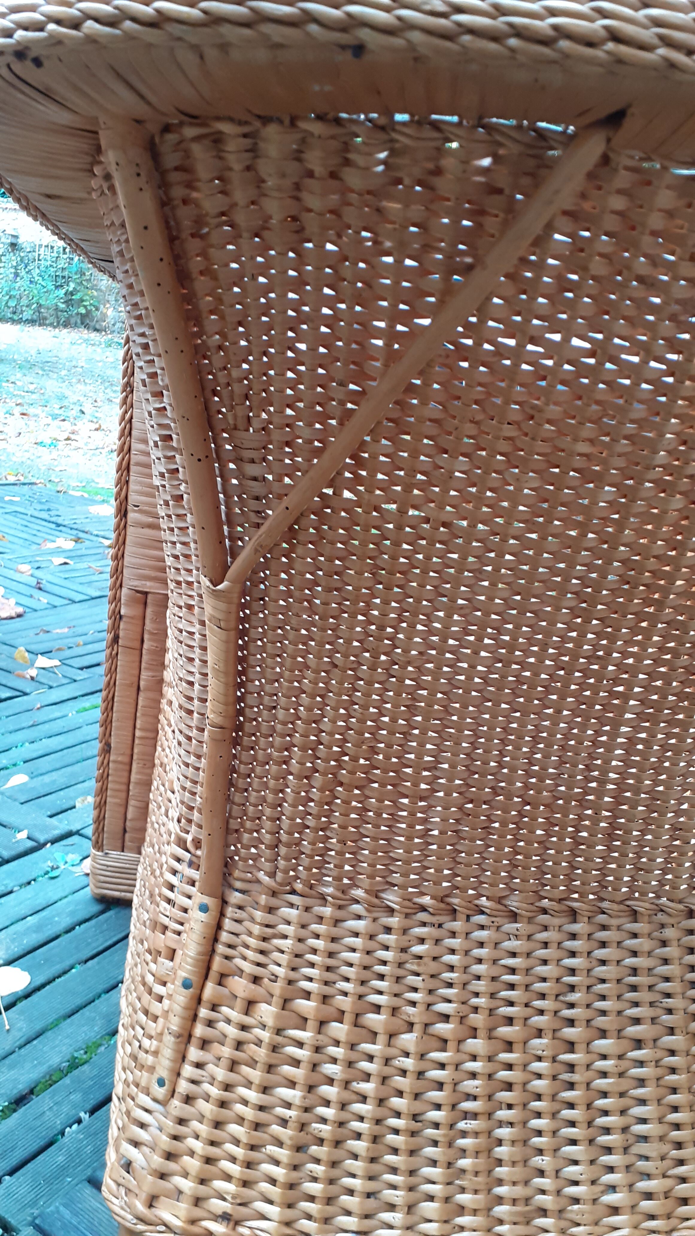 5-piece vintage rattan lounge set 60s