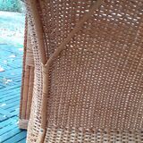 5-piece vintage rattan lounge set 60s