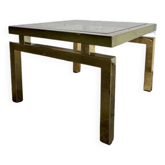 Table basse / table d'appoint vintage belgochrome doré