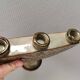 Three-armed ceramic candlestick. Denmark 1970s