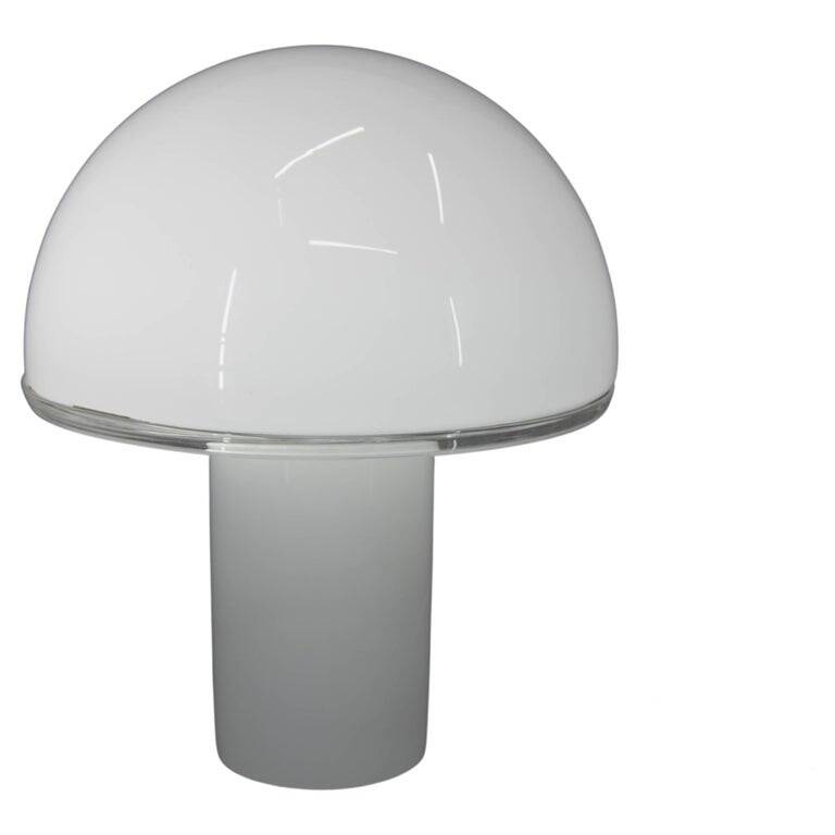Large Italian Opaline Glass Table or Floor Lamp by Fontana Arte, 2010s