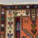 Vintage turkish anatolian rug 190x120 cm, tribal boho red, blue, black, green