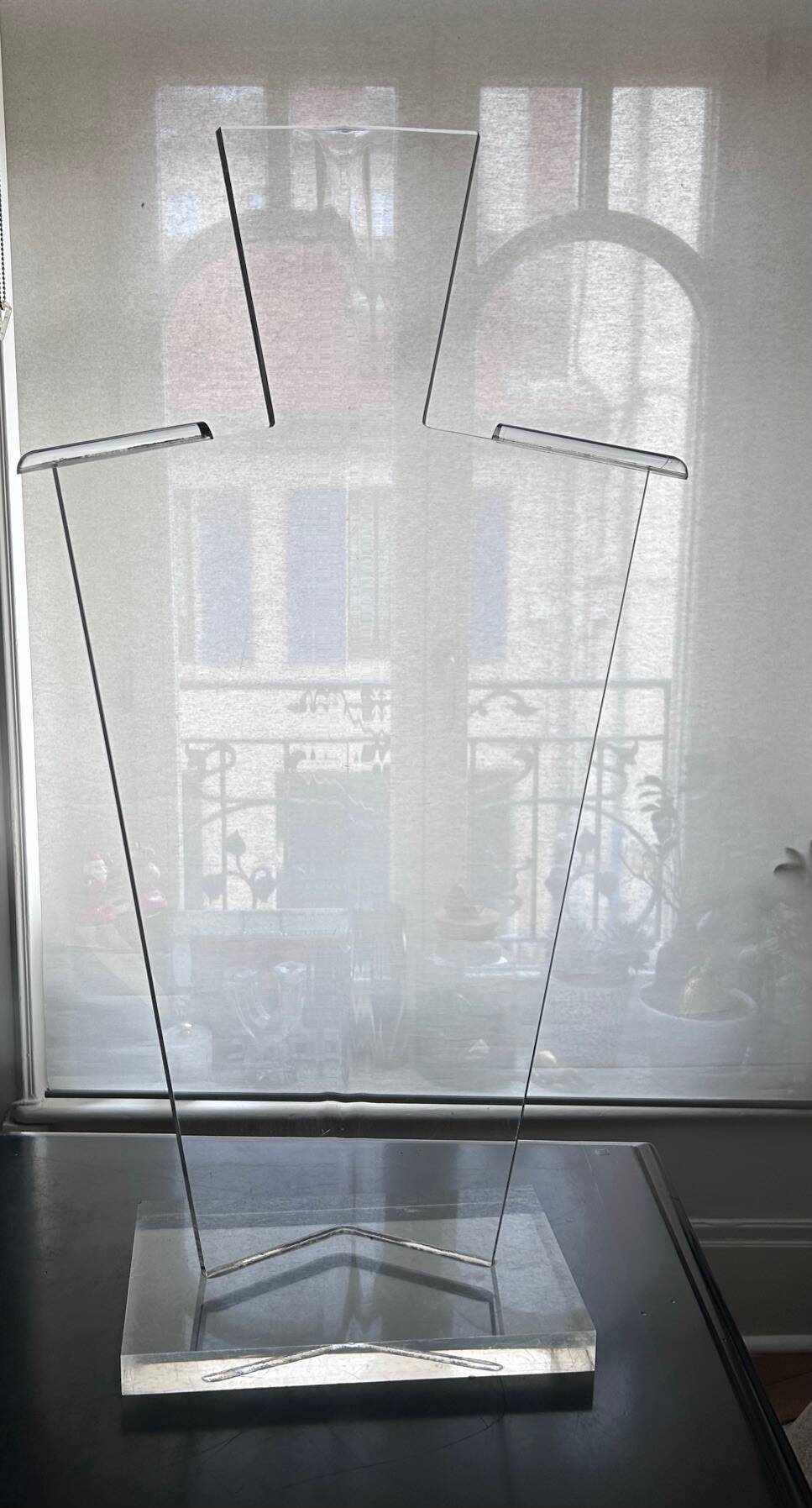 80s plexiglass valet