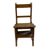Chaise escabeau