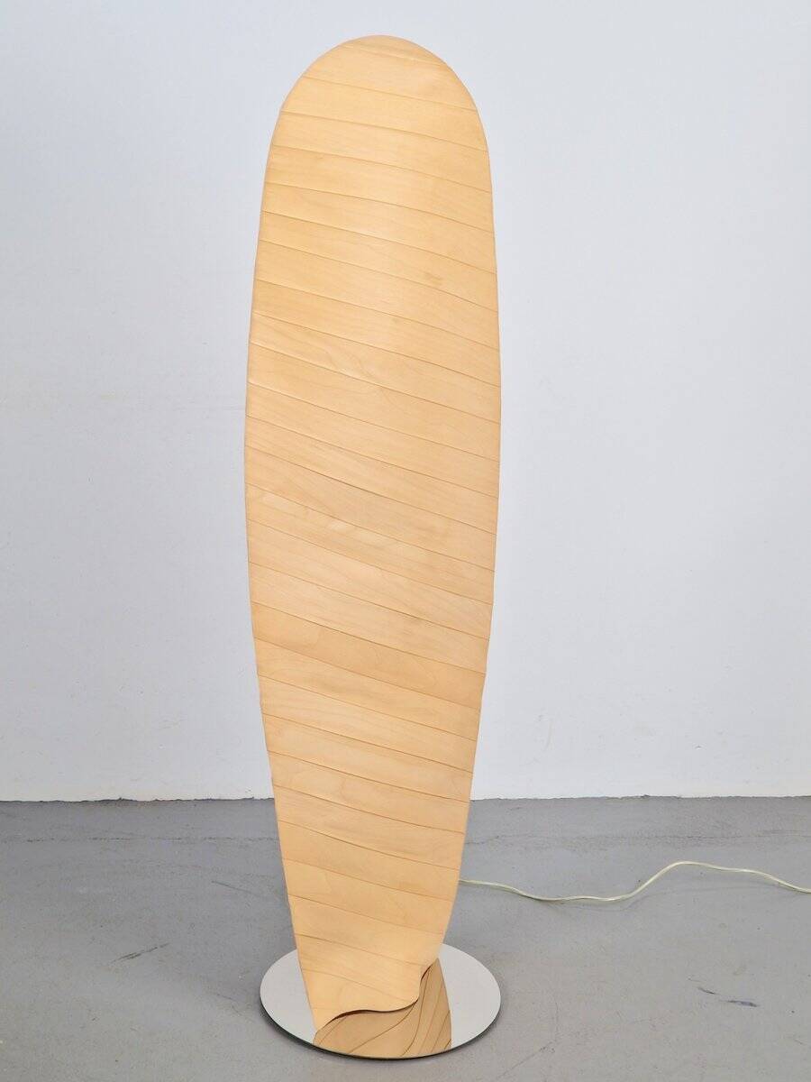 Modern Wooden Wing Floor Lamp from Gamma Delta Group SRL Padova, Italy, 1990s