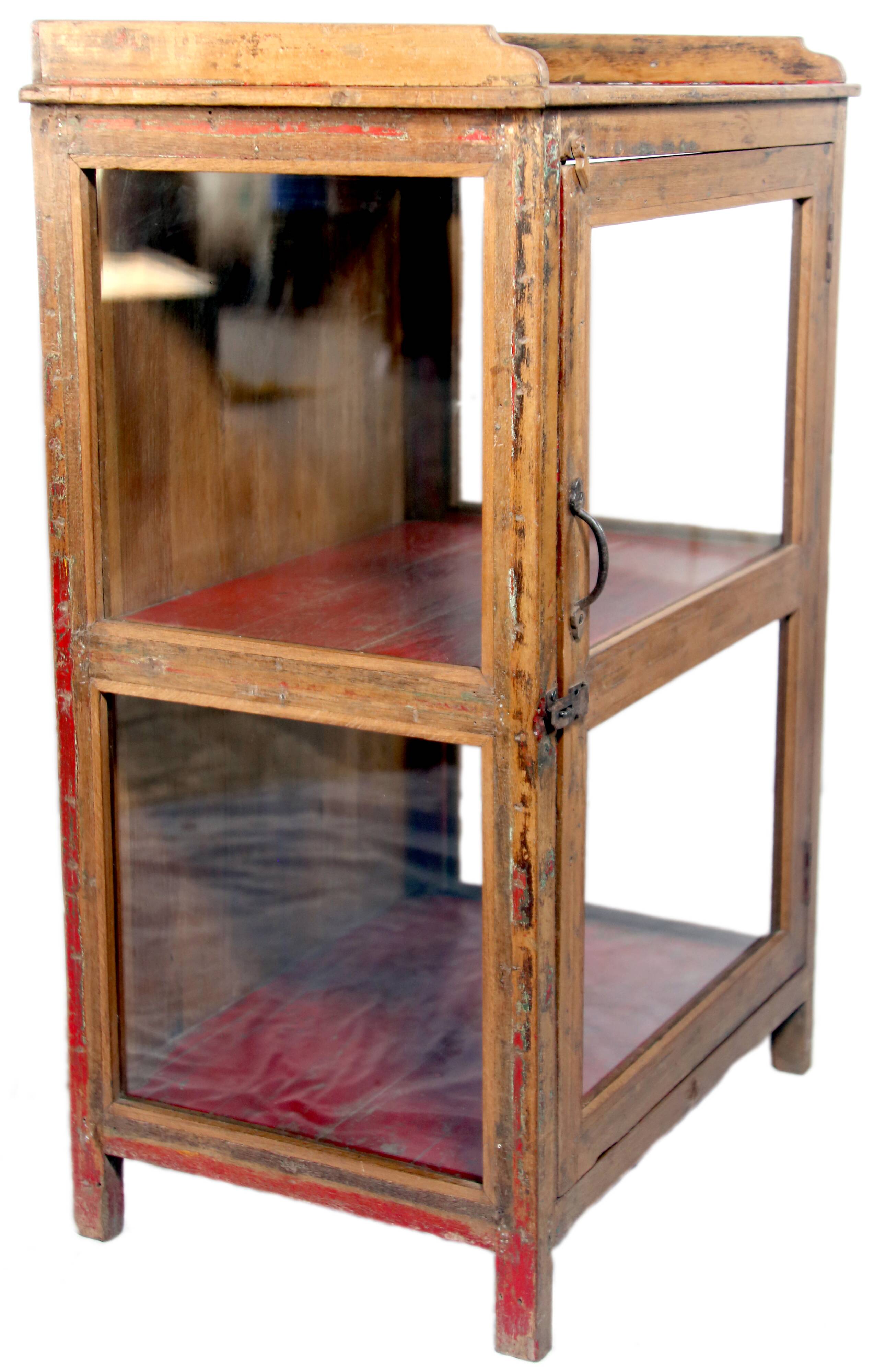 Teak display cabinet