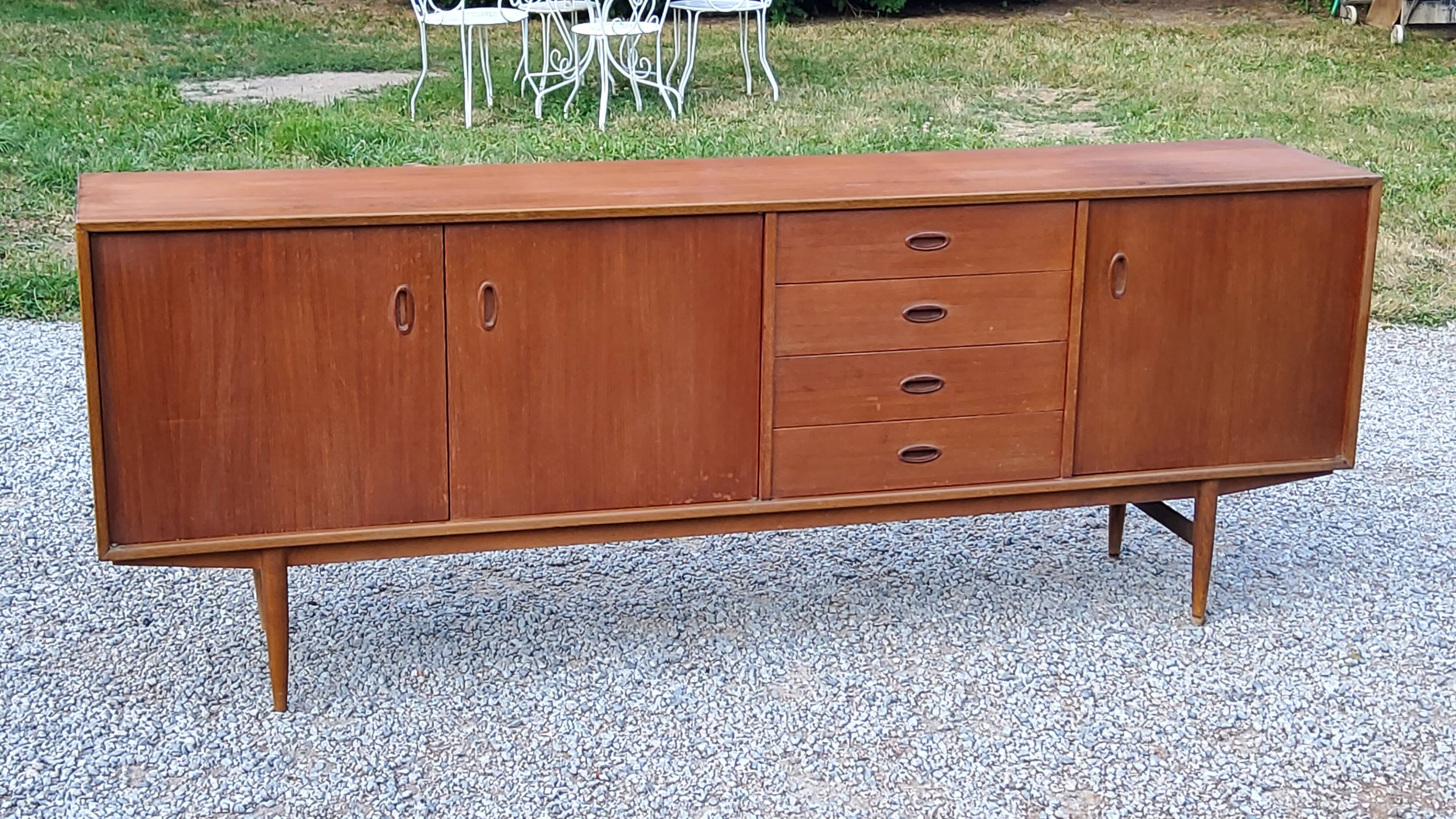 Scandinavian style teak sideboard from the 70s