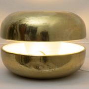 Luciano Frigerio Italian Table Lamp Vibrated Brass "Ballata Alta", 1974