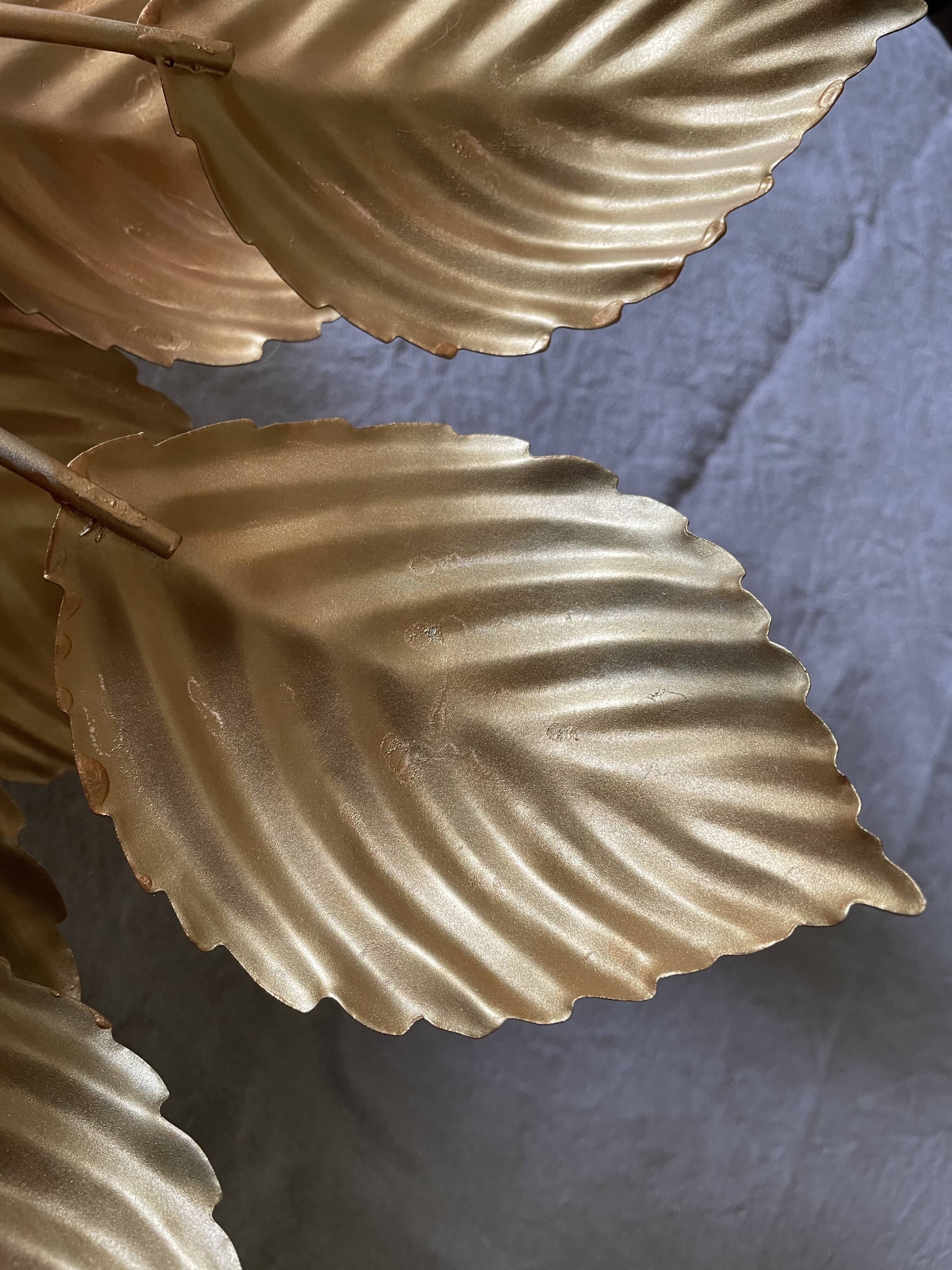 Ceiling lamp or golden flower sconce