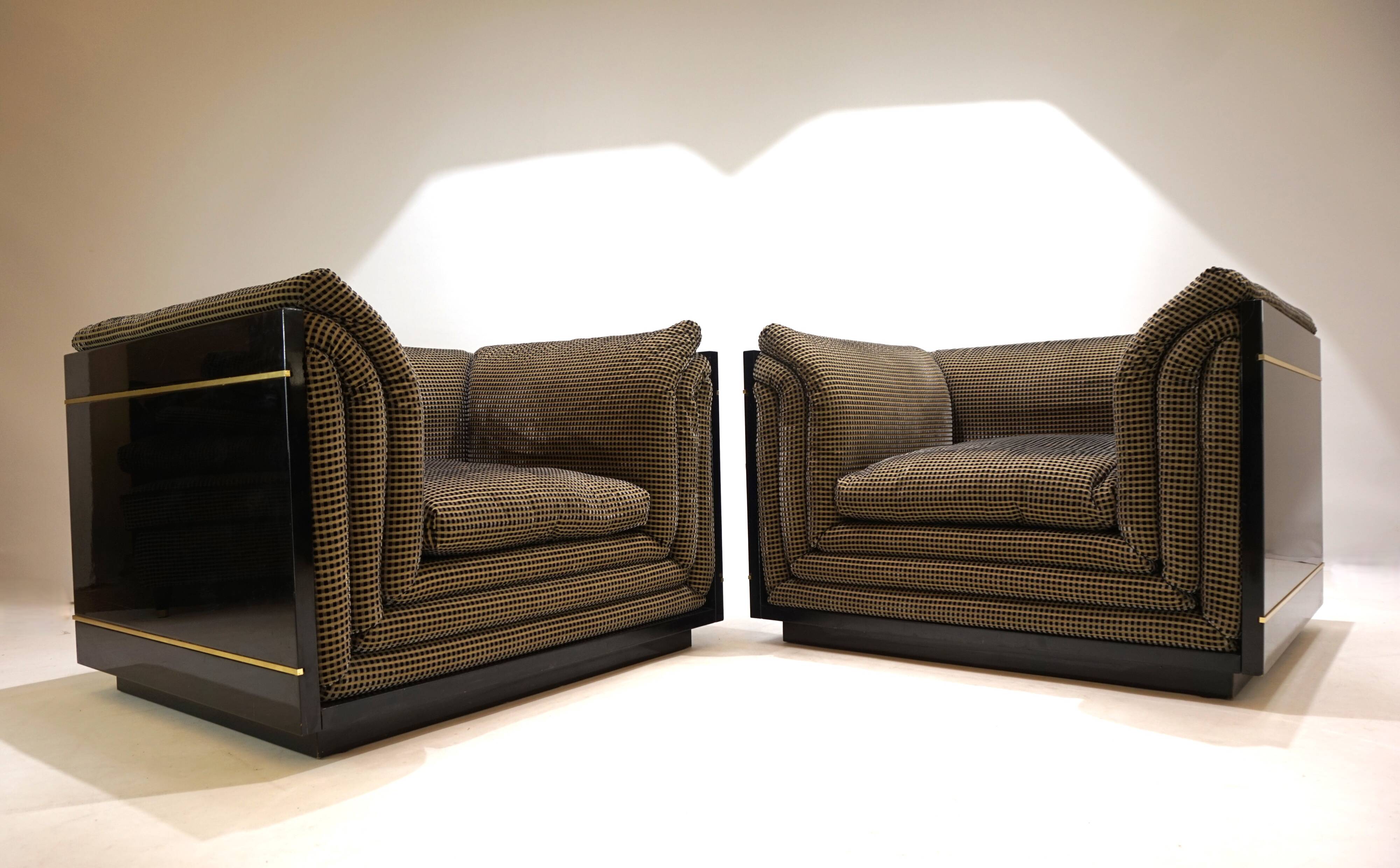 Ensemble de 2 chaises longues attribuées à Pierre Cardin, 1970