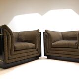 Set of 2 lounge chairs attributed to Pierre Cardin, 1970