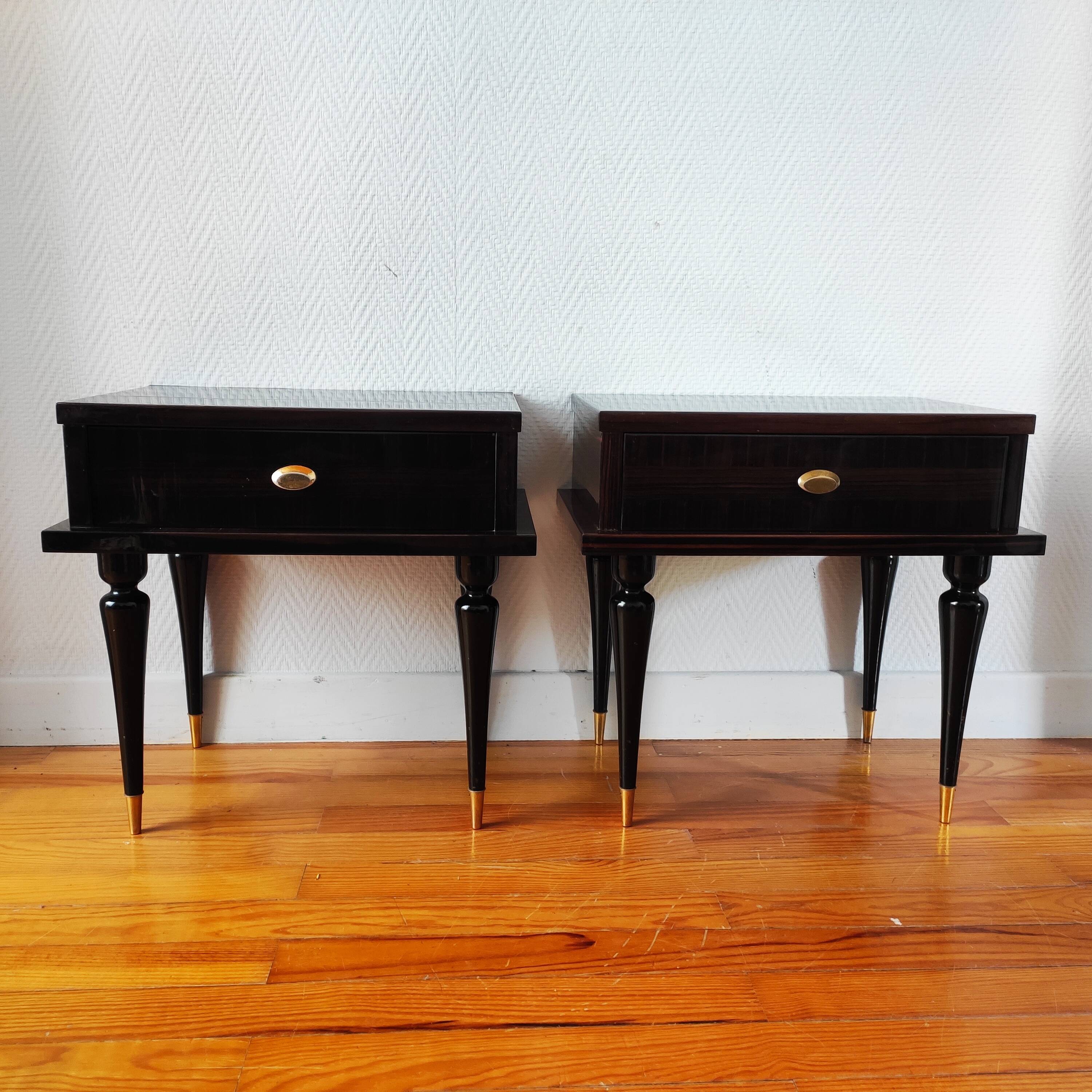 Pair of vintage bedside tables 1960