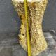 Large Glazed Ceramic Vase with Floral and Fat Lava Decor - Vallauris
