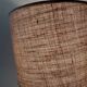 Vintage ceramic lamp and woven lampshade