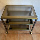 TV furniture brass and chrome design