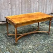Louis XVI style coffee table in stained cherry wood 95x50cm 1970
