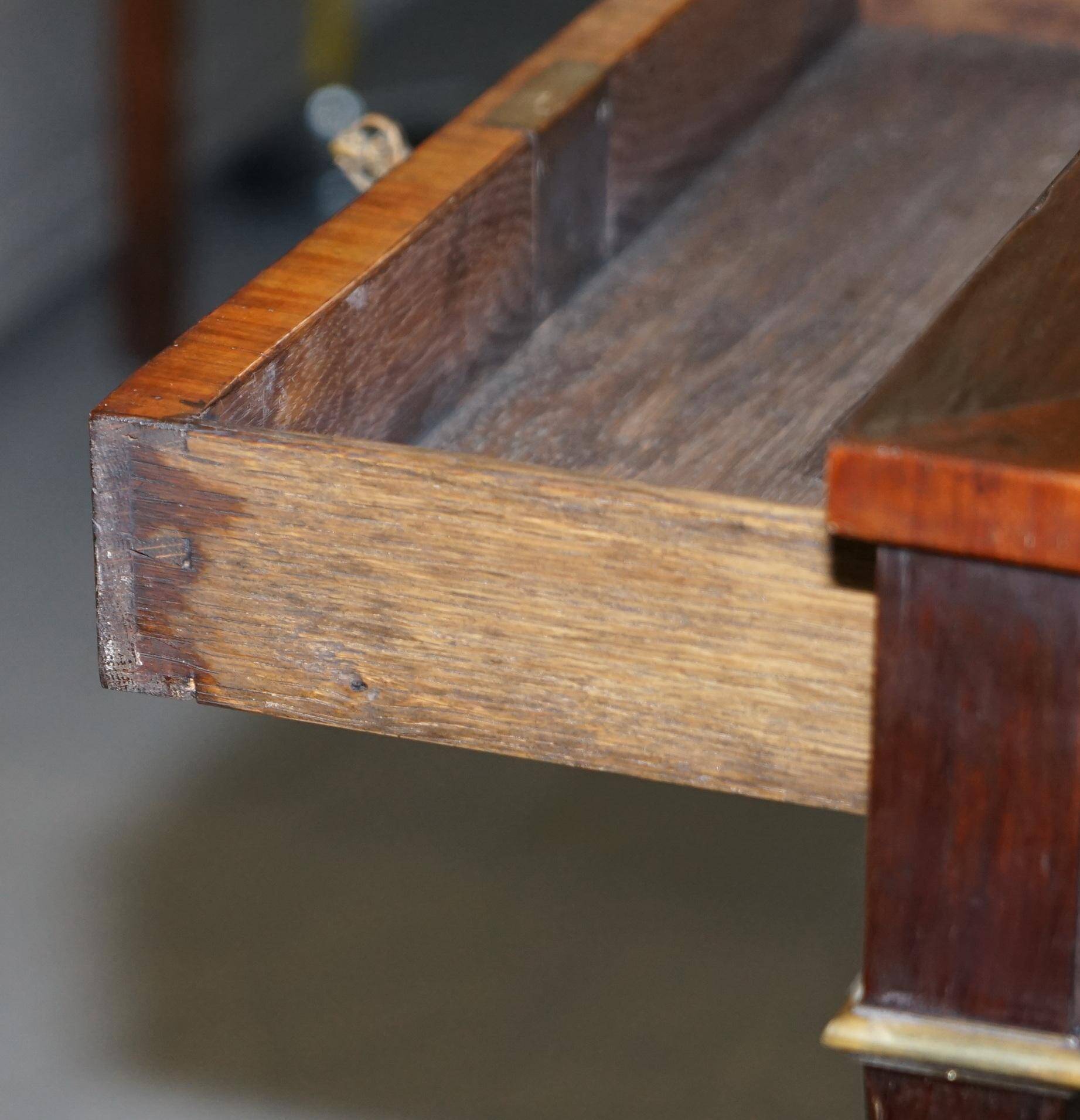 Antique Bureau Bonheur Du Jour circa 1870 in hardwood and marble.