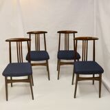 Set of 4 chairs from the 60s/70s, M. Zieliński type 200/100B. Ref Macha