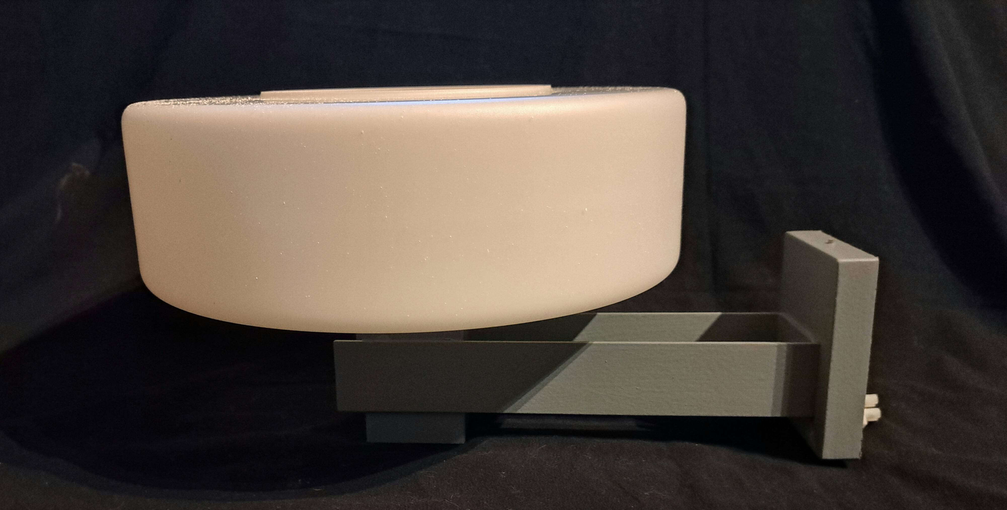 Pair of industrial wall lights, 1970