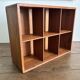 Vintage wall shelf in Scandinavian/Danish teak – 6 compartments – 1960s