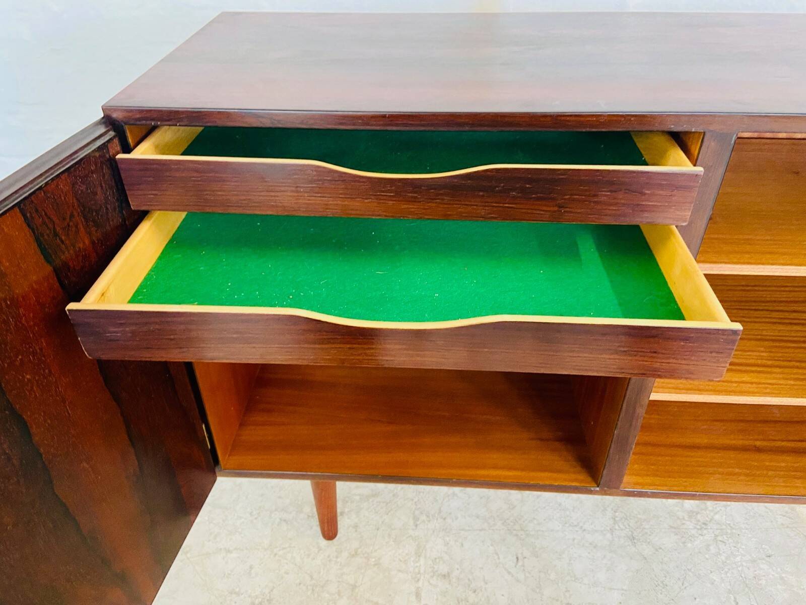 Vintage retro Danish mid-century rosewood sideboard by Gunni Omann 1960s