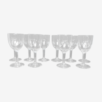 10 wine glasses decorated "stars"