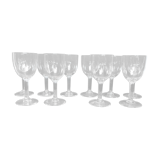 10 wine glasses decorated "stars"