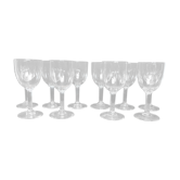 10 wine glasses decorated "stars"