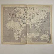 Sources d’énergie — Ancien continent | Carte thématique originale