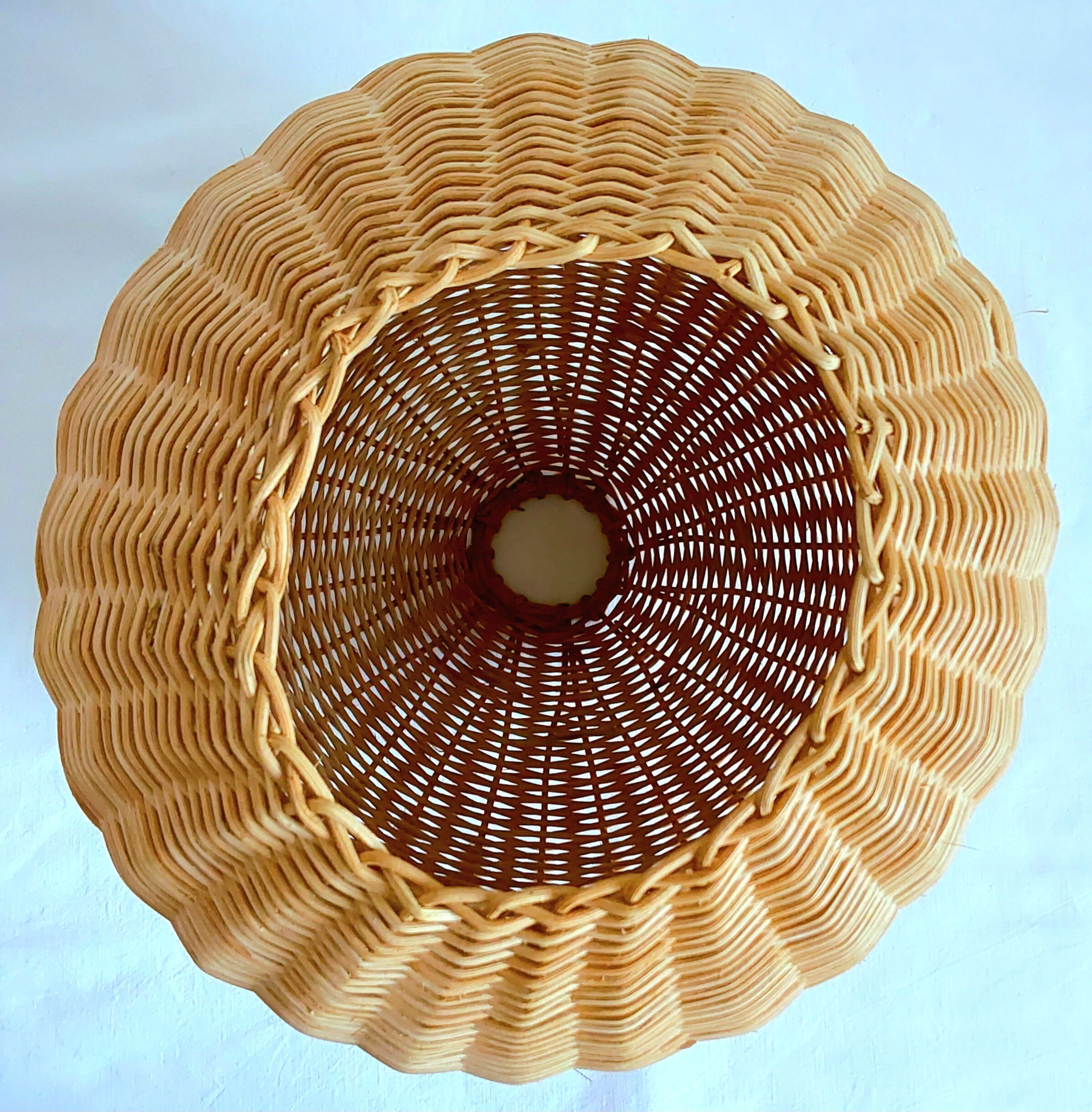 Vintage wicker light