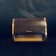 Cigar box 1960 17cm wooden sliding shutter jewelry cigarettes old vintage