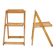 Pair of wooden folding chairs from the 80s.