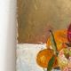 Old oil painting on canvas still life fruits 1930s