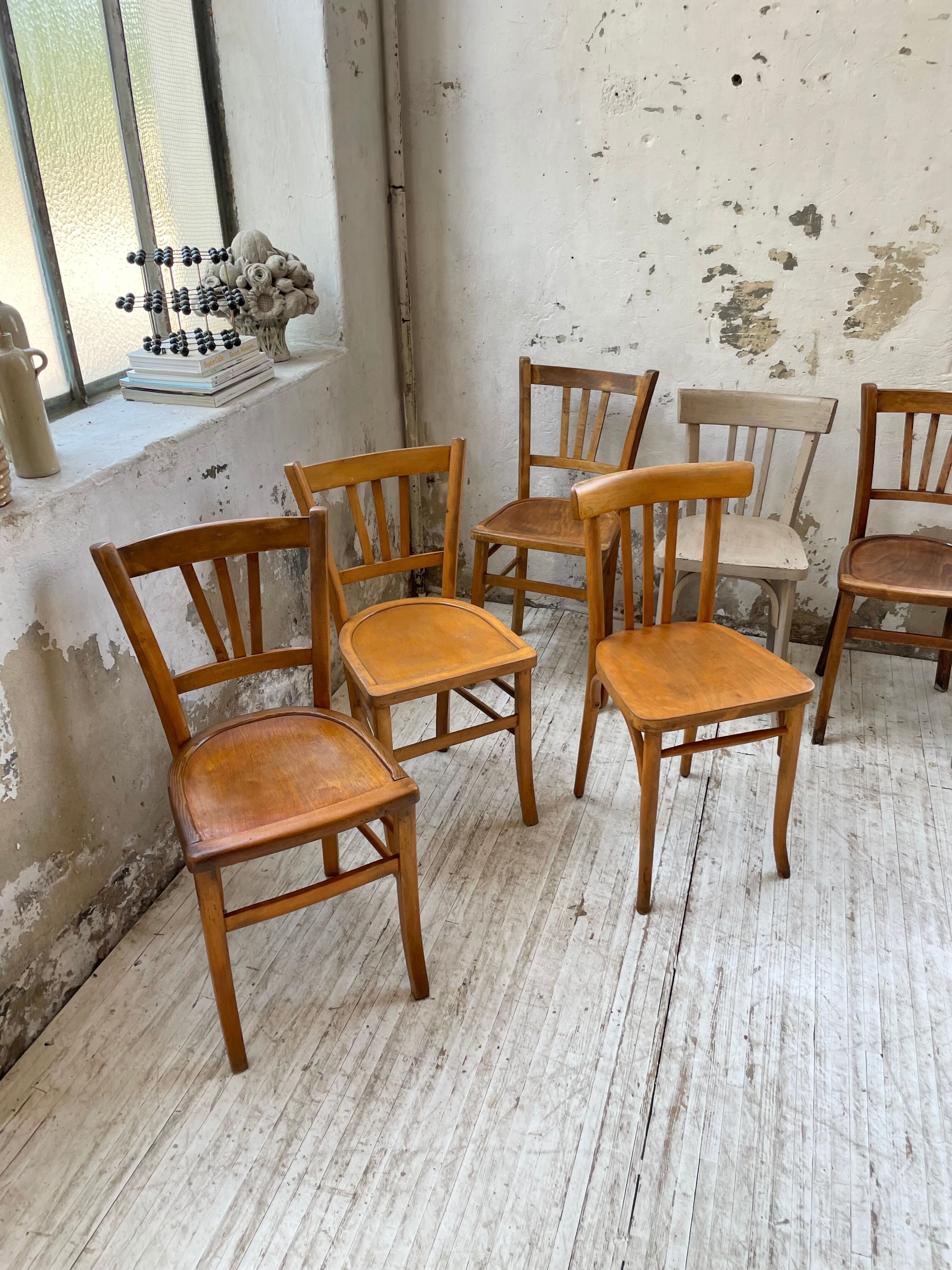 Set 11 Baumann bistro chairs