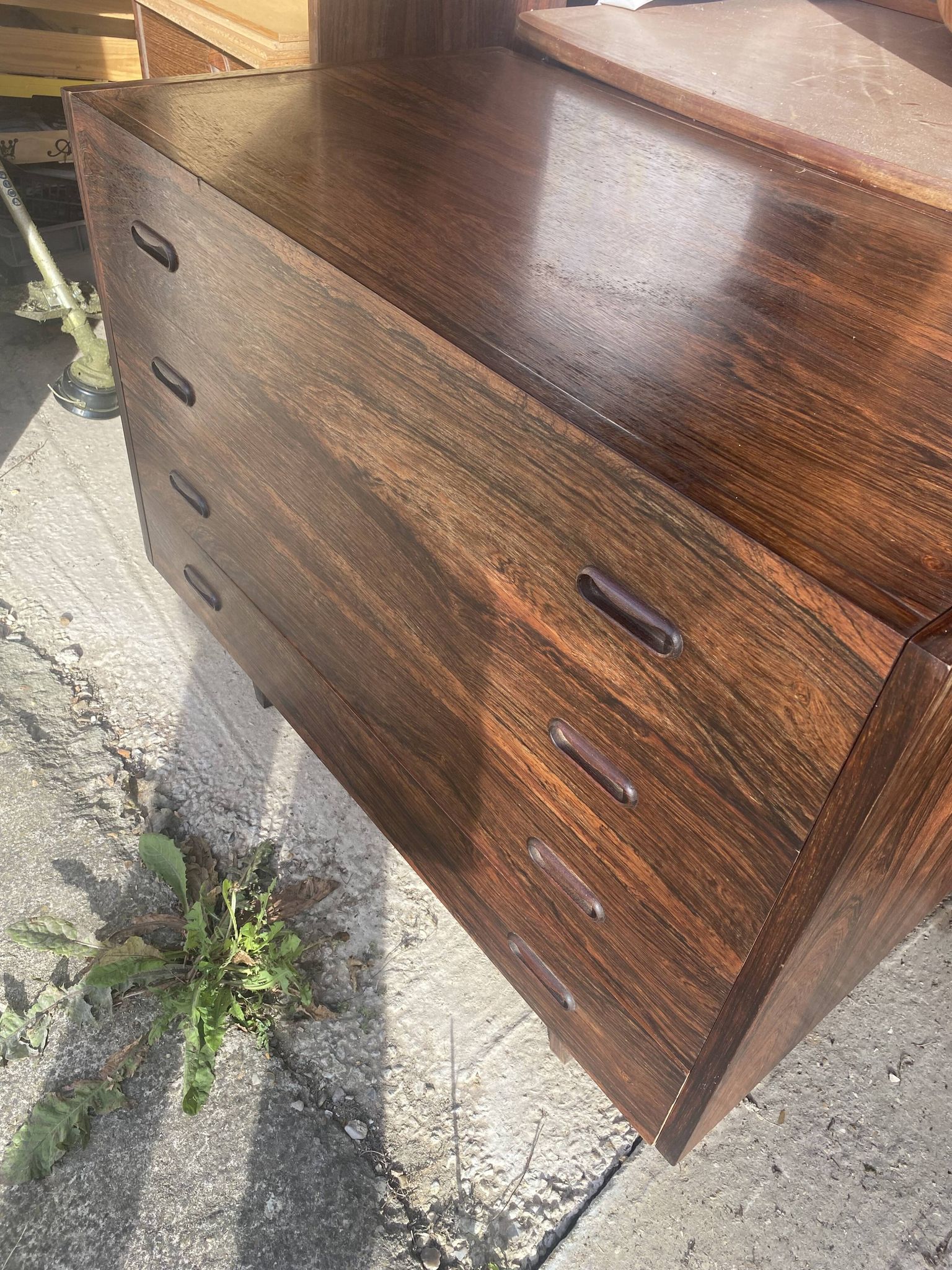 Scandinavian chest of drawers rosewood
