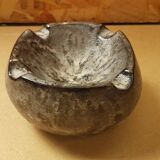 Old gray ceramic ashtray 70s vintage