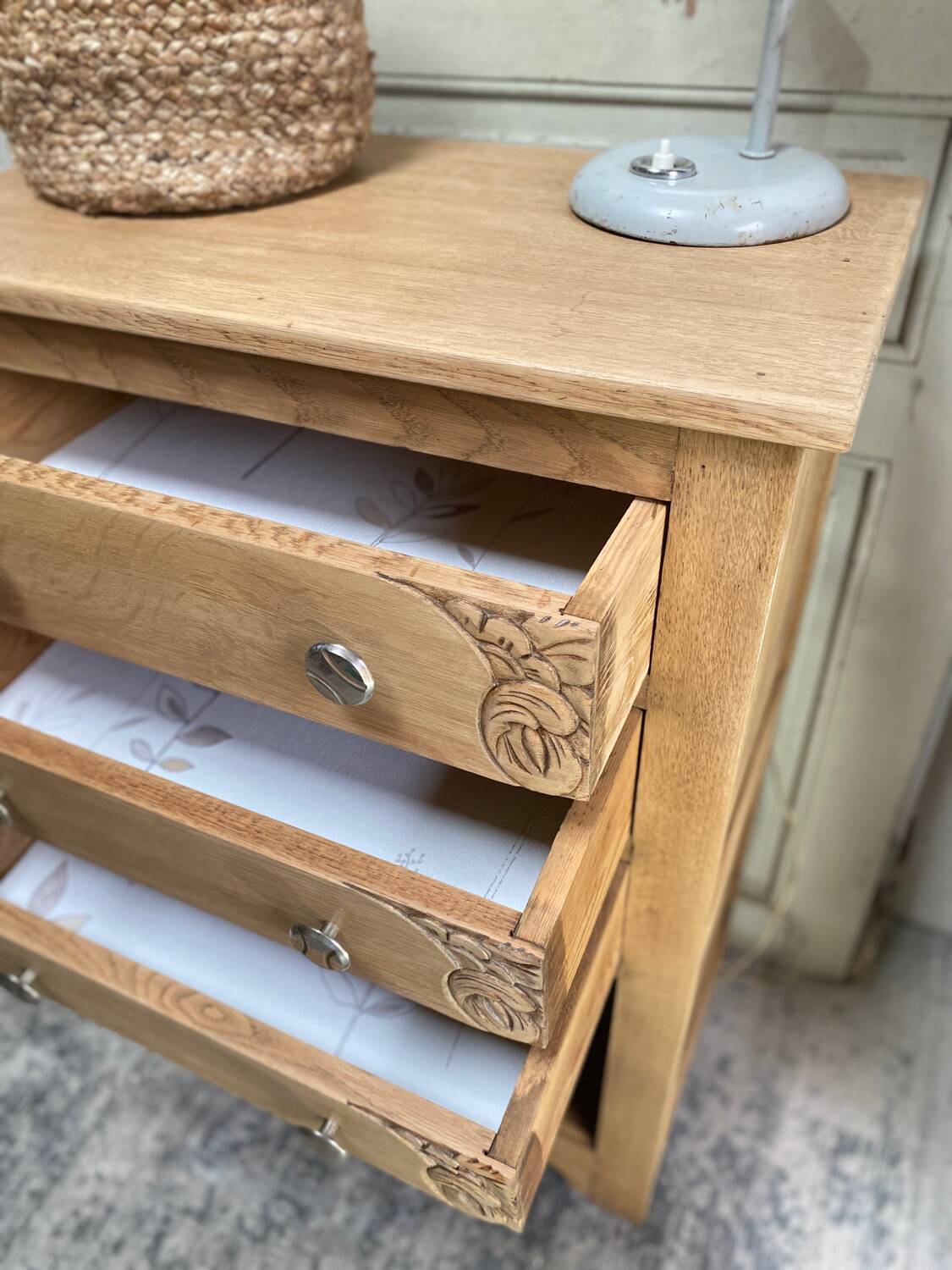Small art deco style chest of drawers