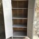 Paris wardrobe 2 doors pearl grey - vintage - 1950