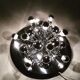 Mid Century Modern Sputnik wall lamp or flush light by Cosack