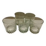 5 whiskey glasses