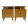 1960s Pair of Nightstands in Ash Finish , Italy