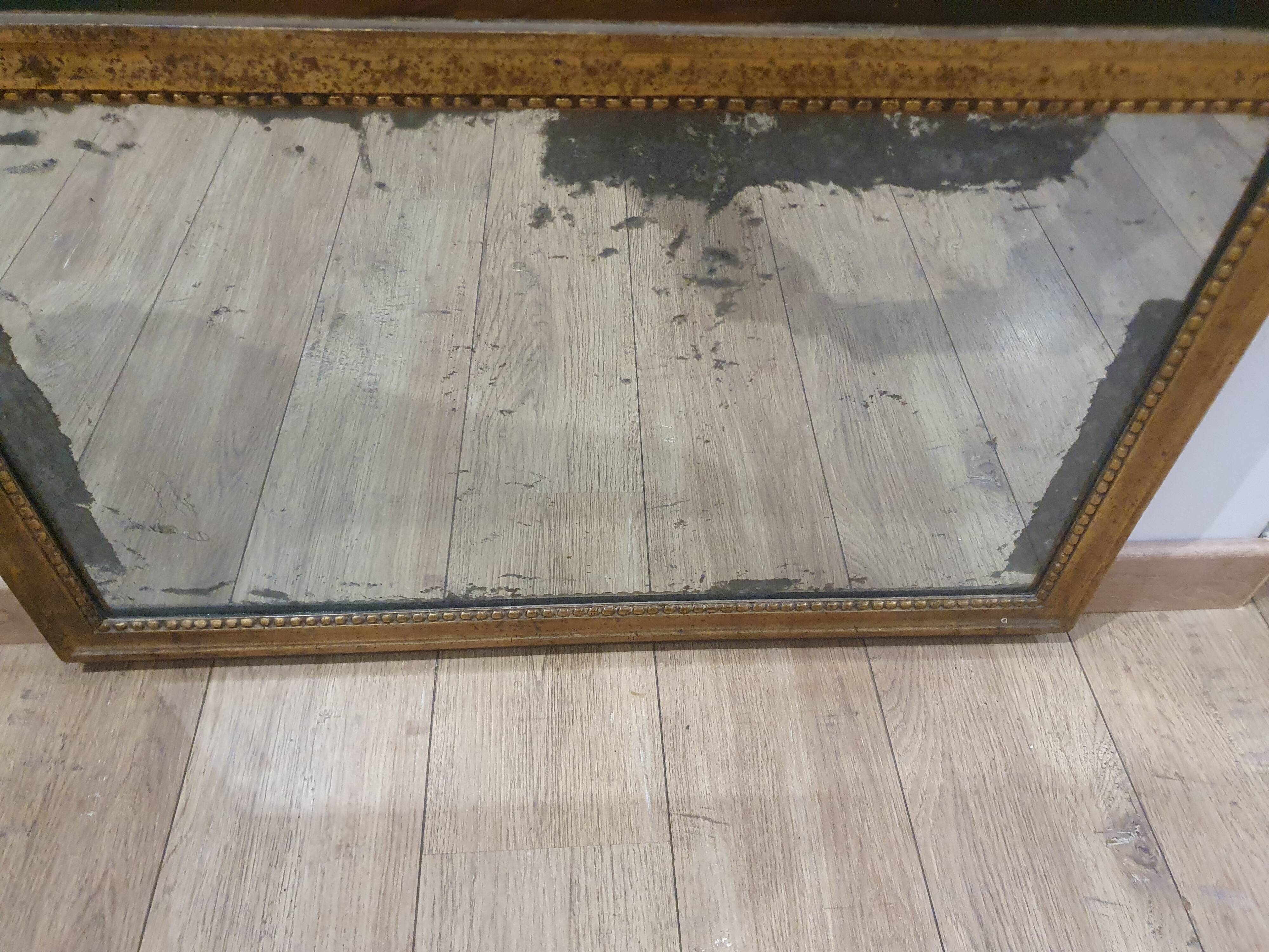 Masonic trumeau "Here are my pleasures" early 19th century - 147×74cm