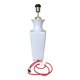Importante lampe en porcelaine de Chine - blanc émaillé - design 50's