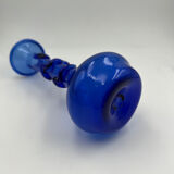 Vase en verre bleu